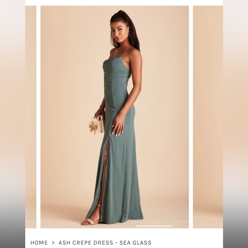Birdy grey Ash dress crepe sea glass